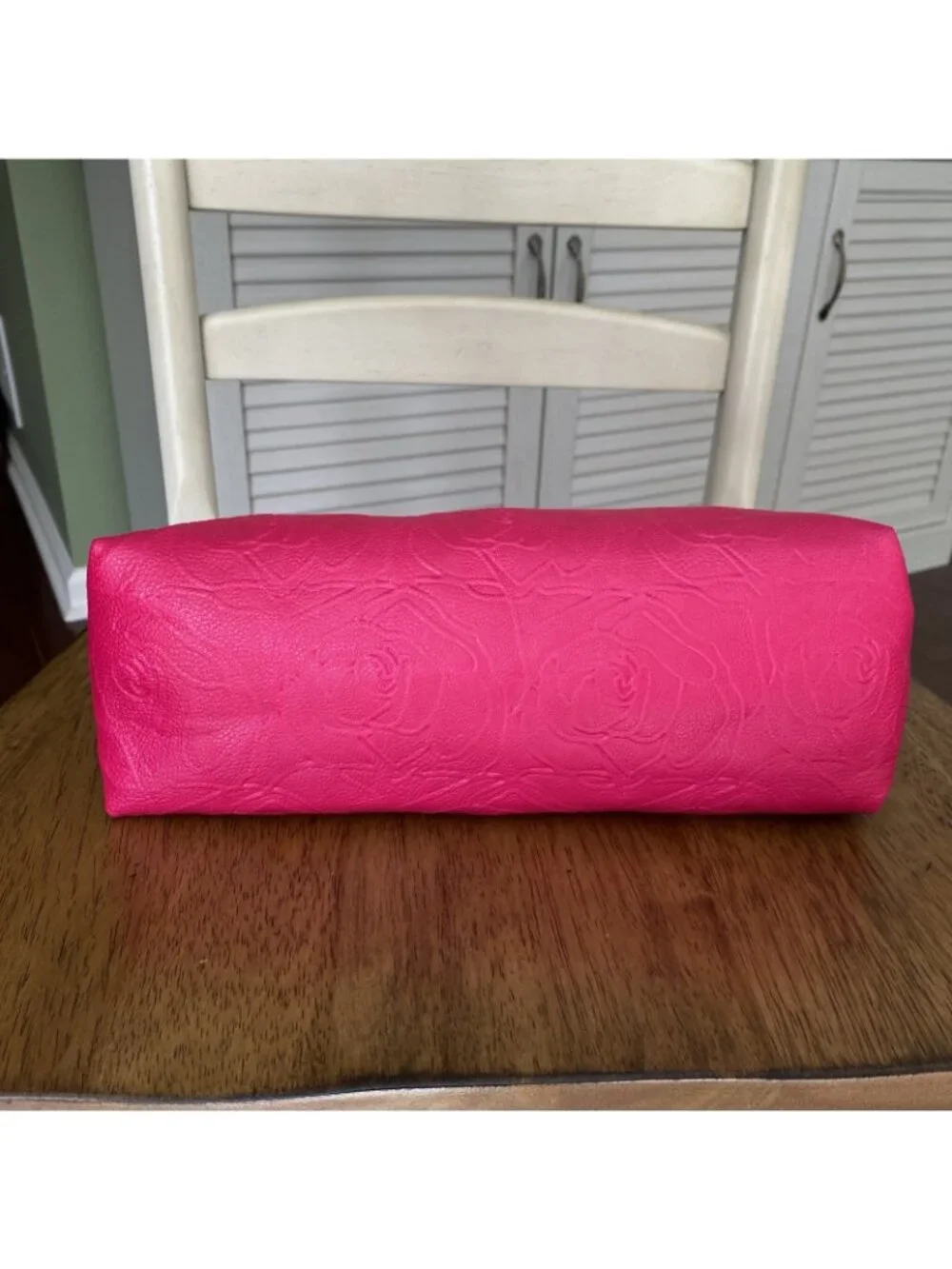Betsey Johnson NY Large Pink Rose Purse Wristlet Bag NWOT - Picture 5 of 15